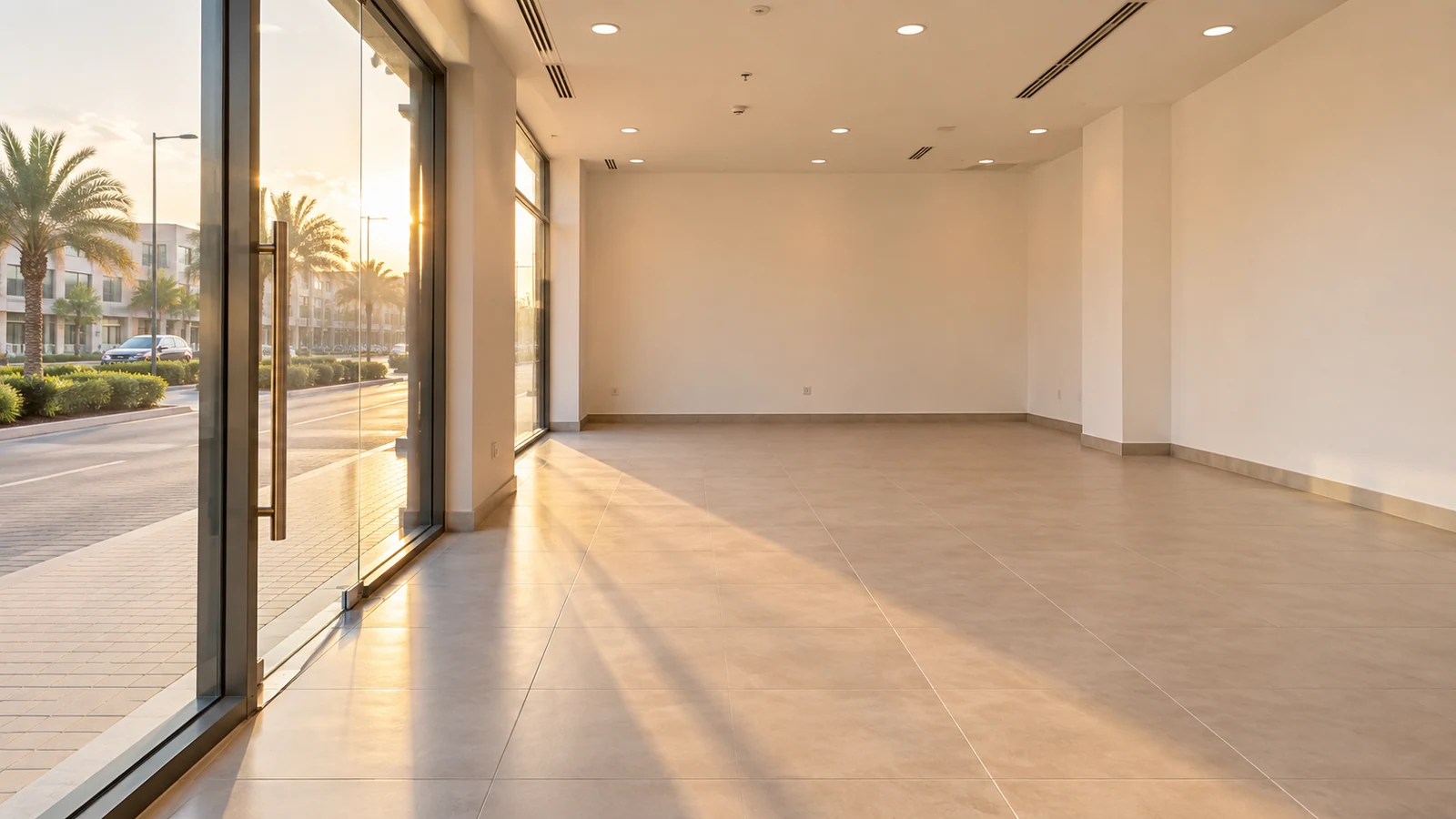 A vacant retail unit ready to lease